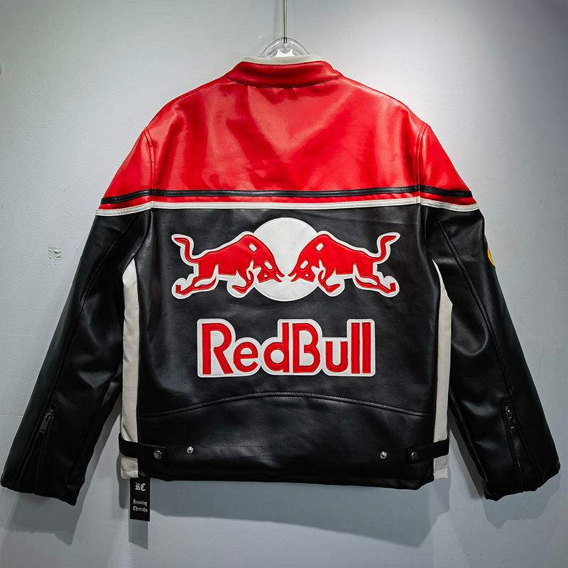 Vintage Red Bull Genuine Leather Racing