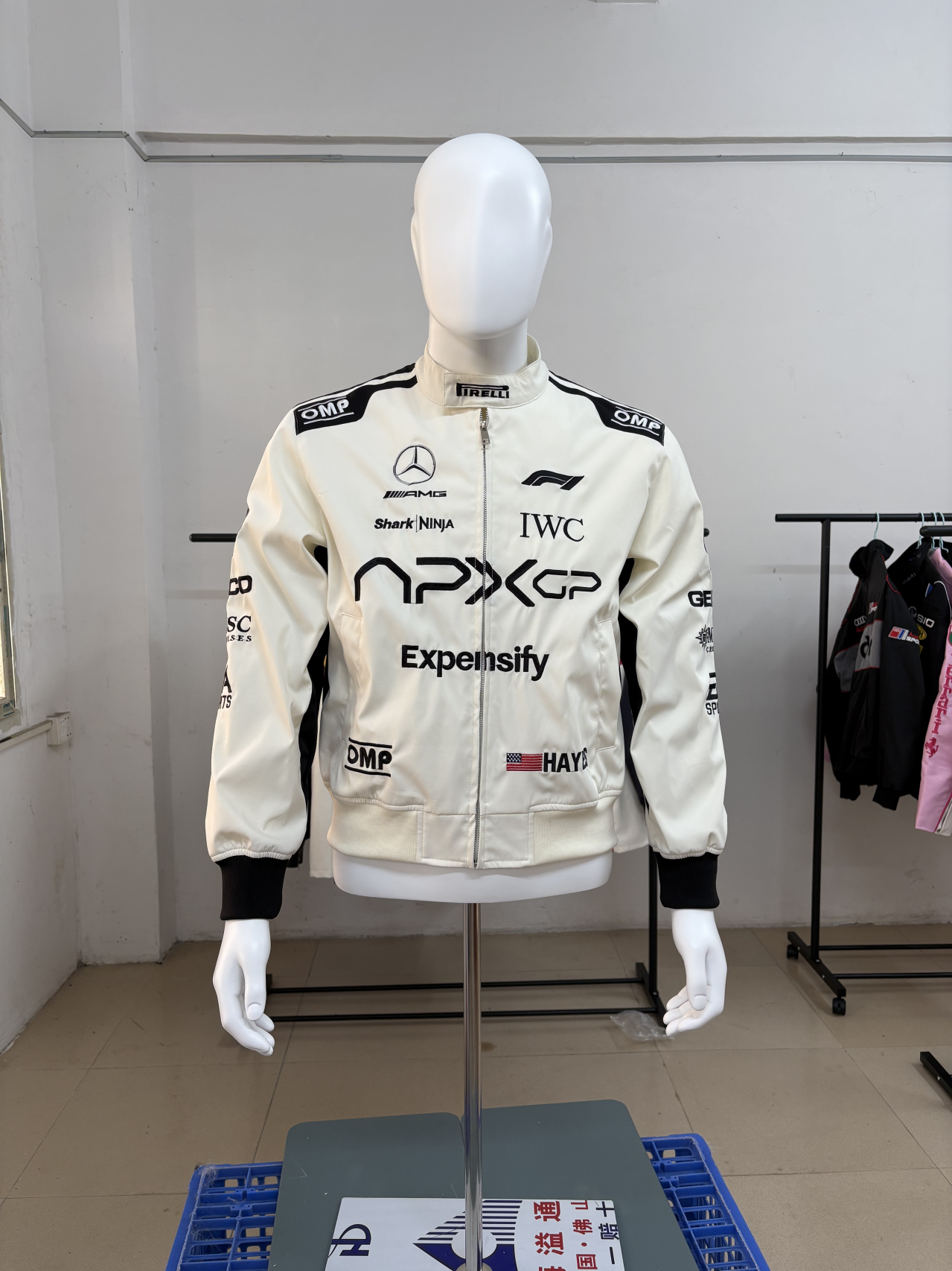 Brad Pitt F1 Movie 2025 APXGP  Racing Jacket – Black White Bomber Moto Style Biker Coat