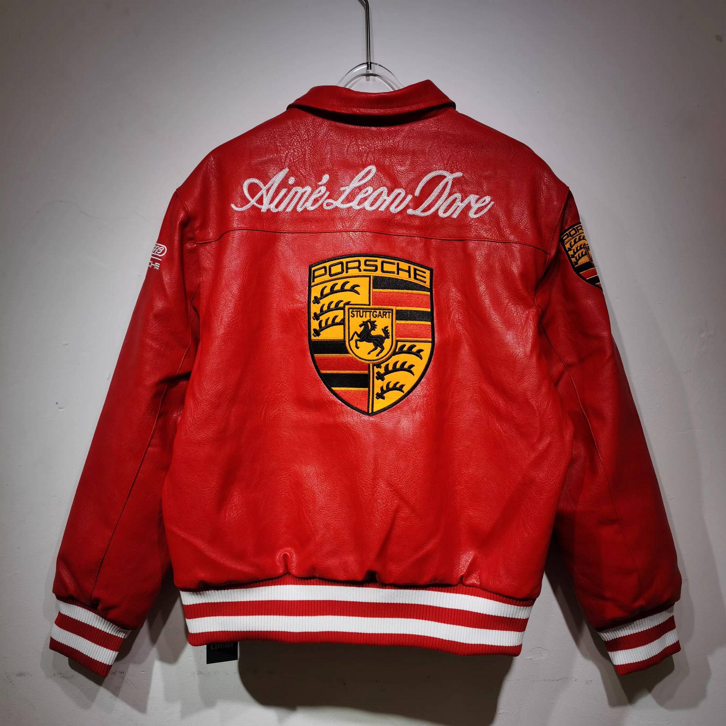 Aime Leon Dore x Porsche 993 Turbo Leather Club Jacket