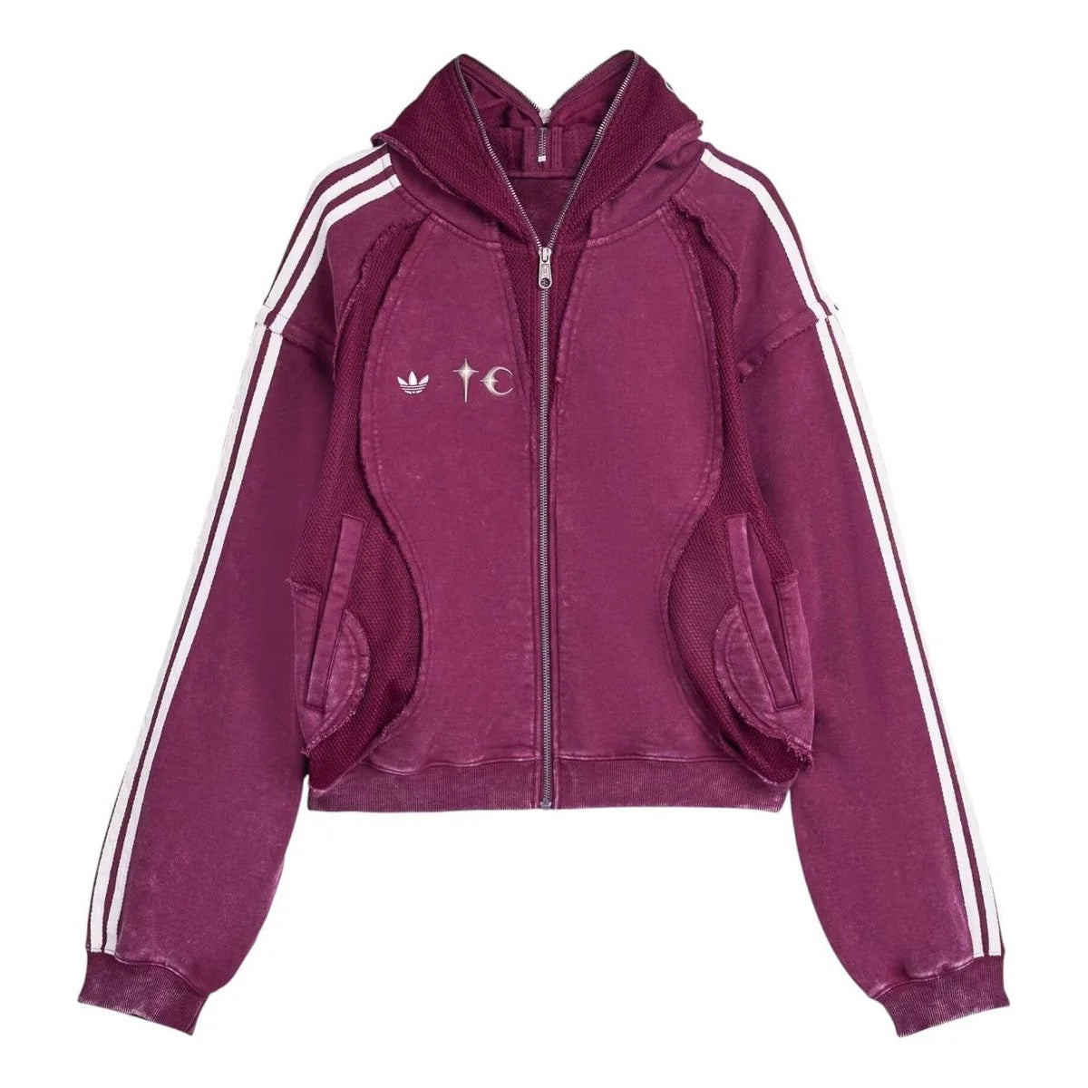 adidas x THUG CLUB TEAMGEIST Hooded Jacket 'Maroon'