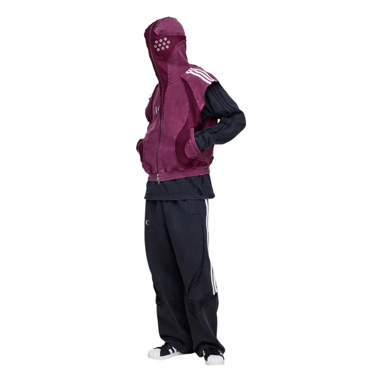 adidas x THUG CLUB TEAMGEIST Hooded Jacket 'Maroon'