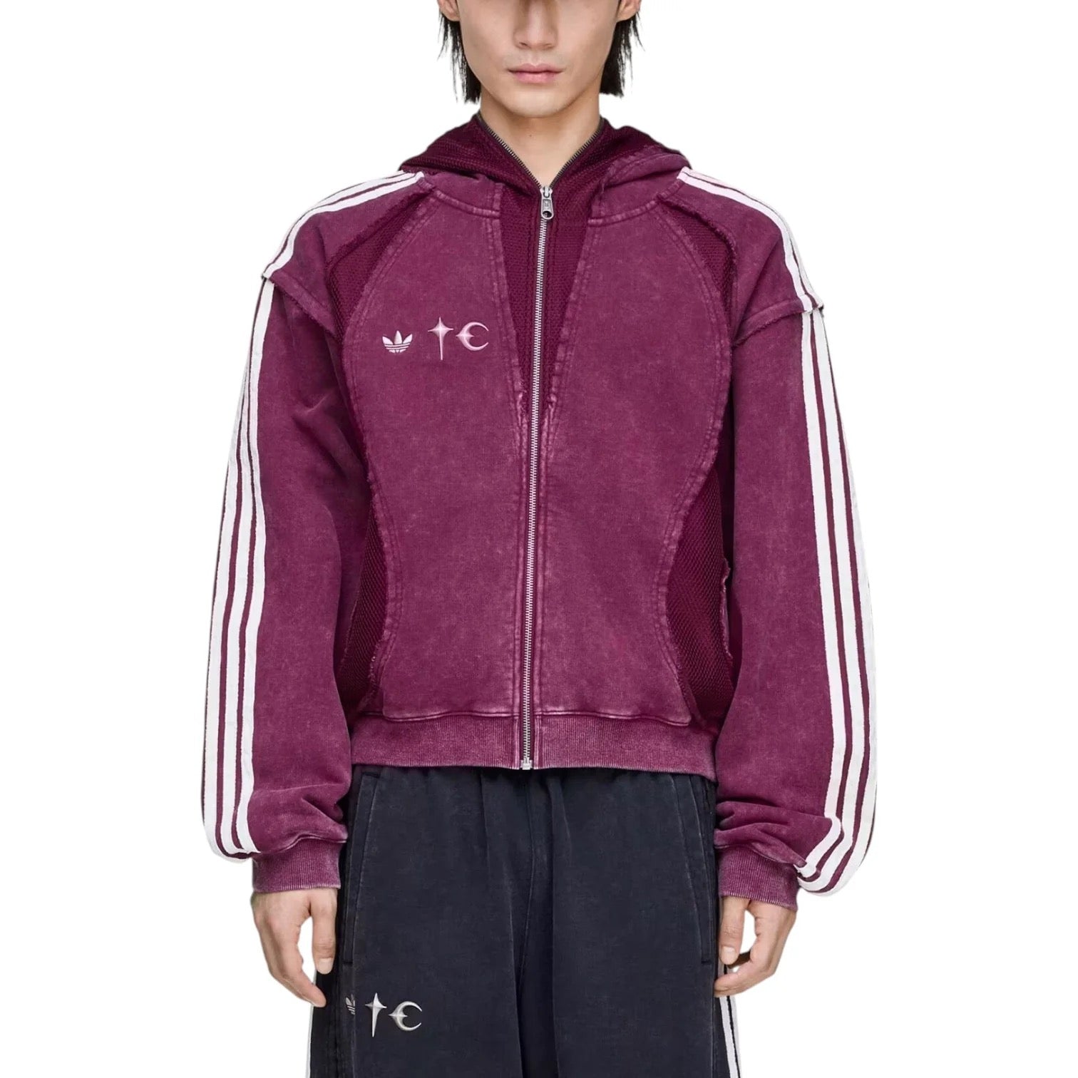 adidas x THUG CLUB TEAMGEIST Hooded Jacket 'Maroon'