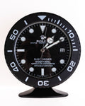 SUBMARINER STYLE DESK CLOCK BLACK - ROLEX