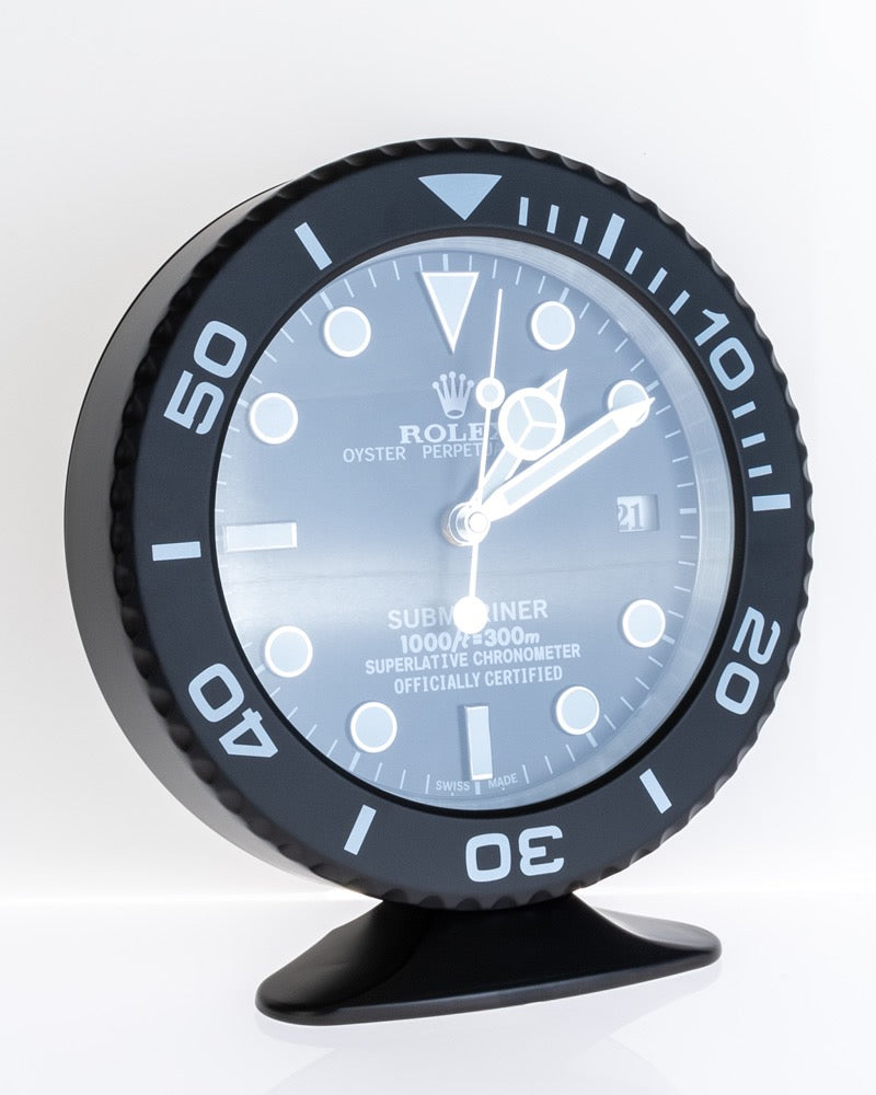 SUBMARINER STYLE DESK CLOCK BLACK - ROLEX