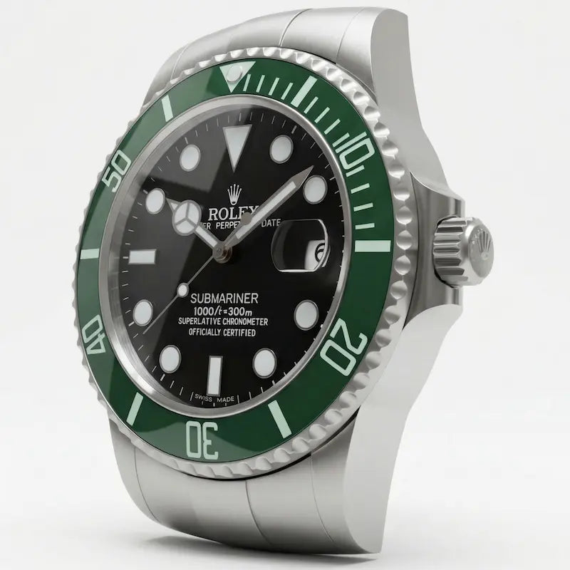 WALL CLOCK ROLEX GREEN & BLACK SUBMARINER