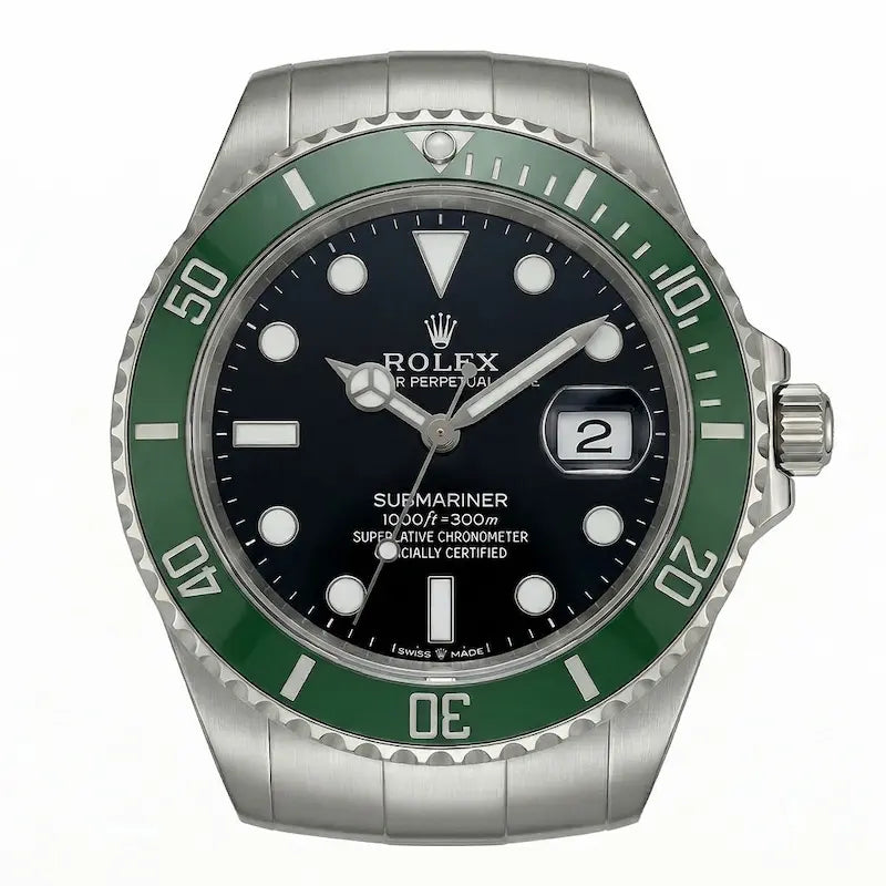 WALL CLOCK ROLEX GREEN & BLACK SUBMARINER