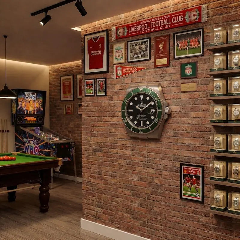 WALL CLOCK ROLEX GREEN & BLACK SUBMARINER