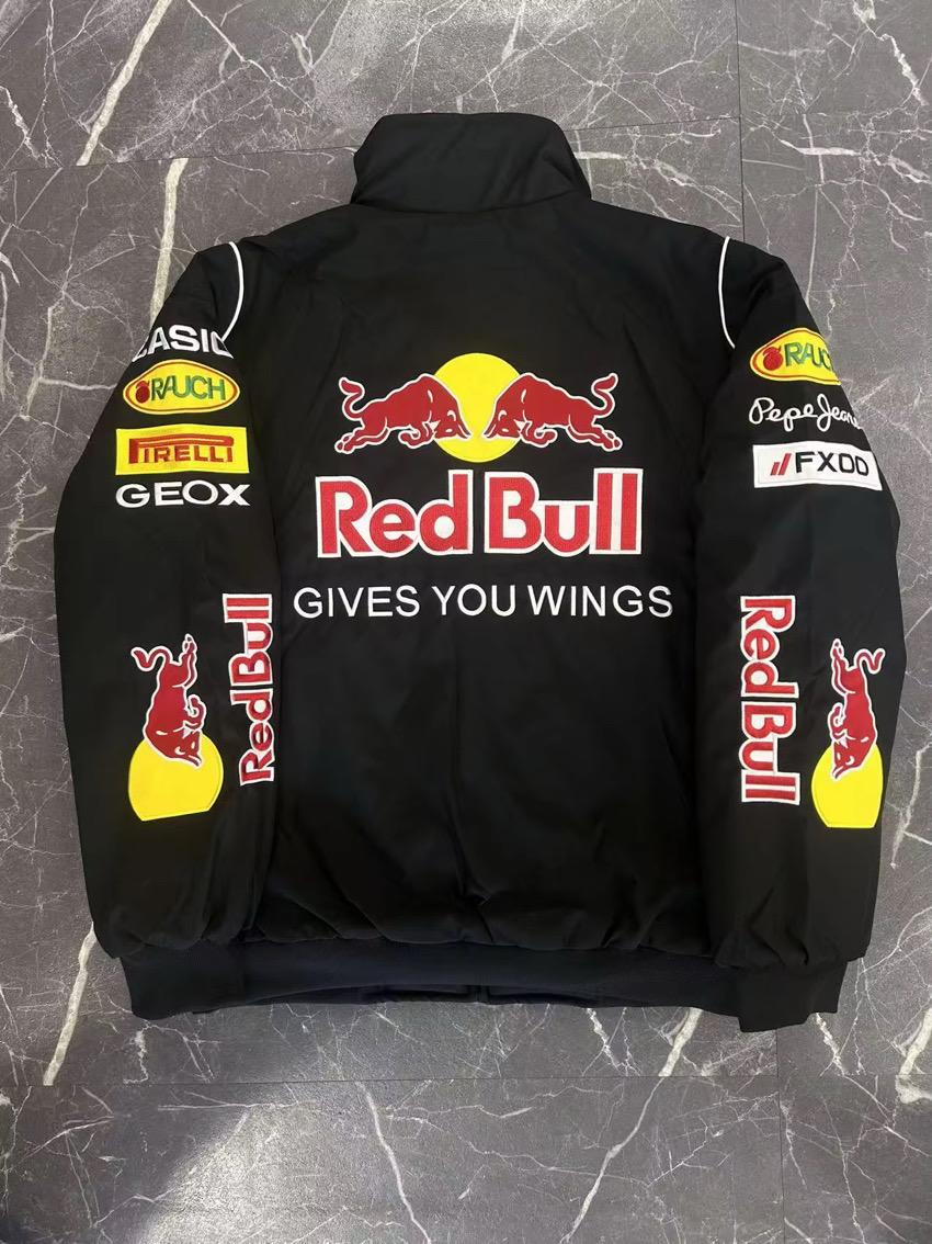 Red Bull jacket – side profile worn