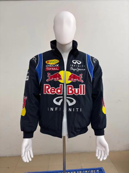 Red Bull F1 jacket – worn shot front