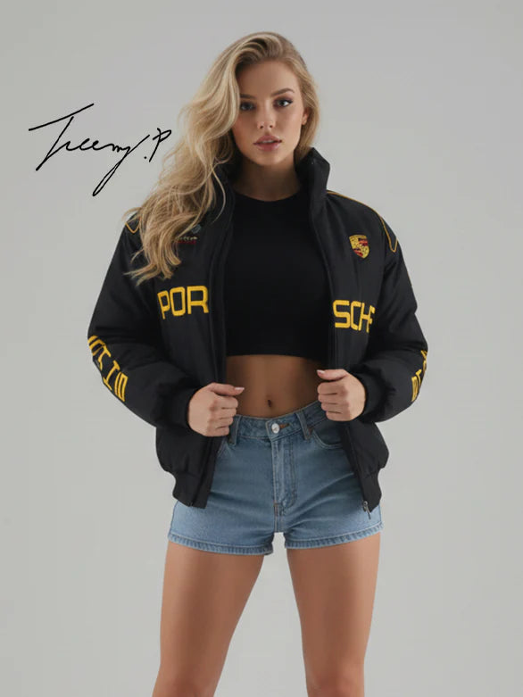 Porsche vintage racing jacket – alternate angle
