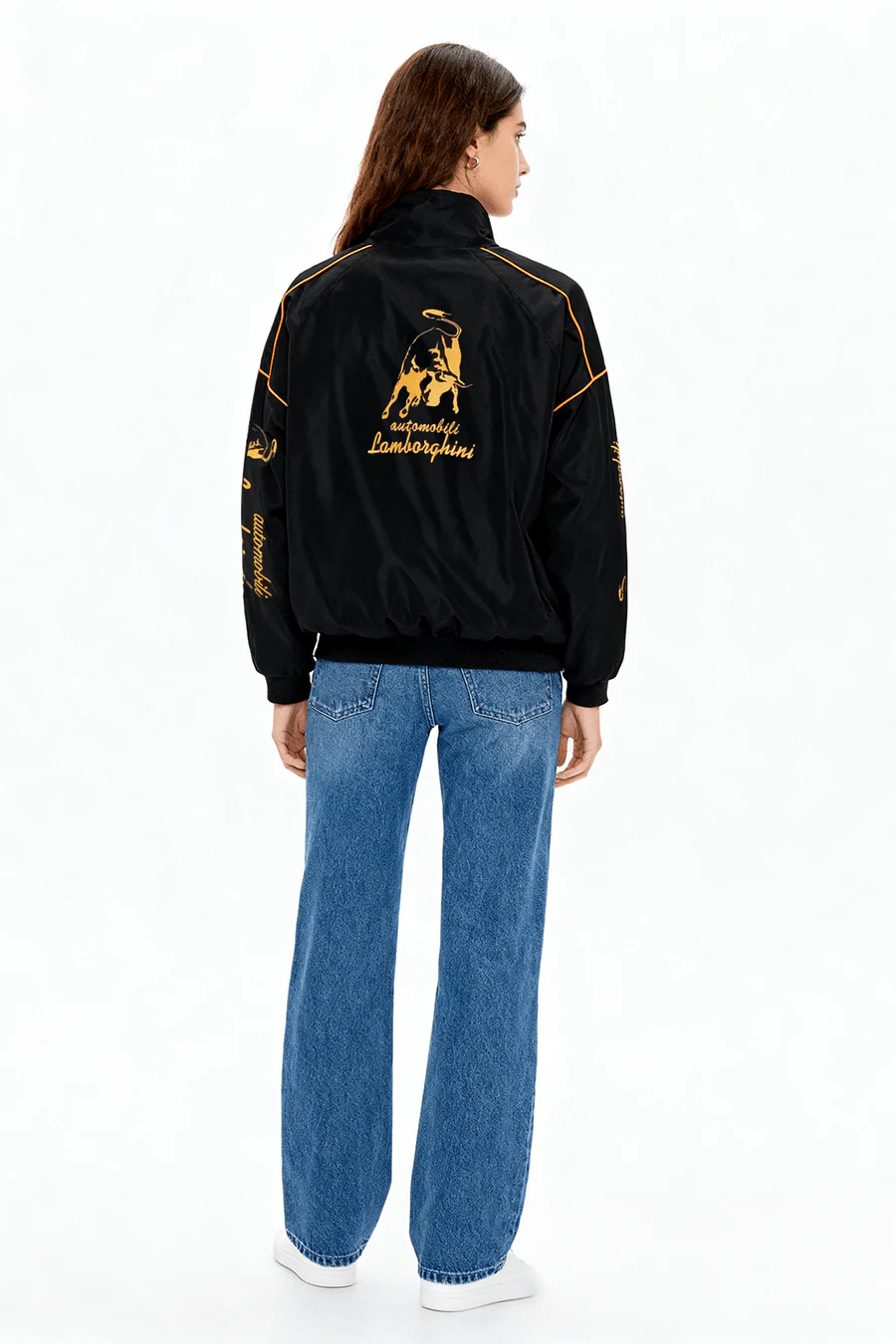 Lamborghini jacket – branding and logo detail