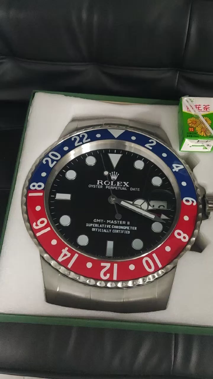 WALL CLOCK ROLEX GREEN & BLACK SUBMARINER