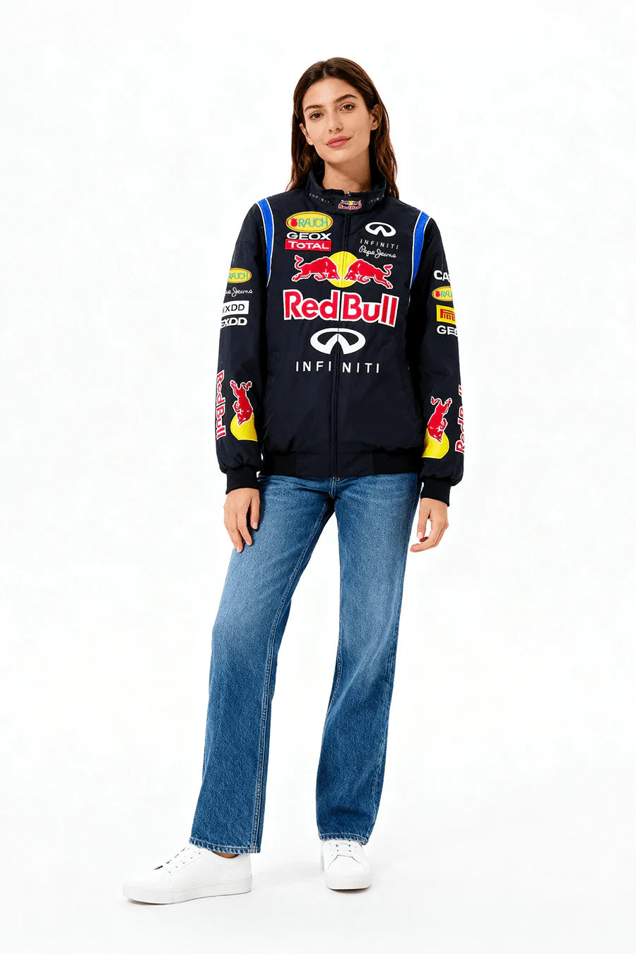 Red Bull Vintage F1 Racing Jacket – front view